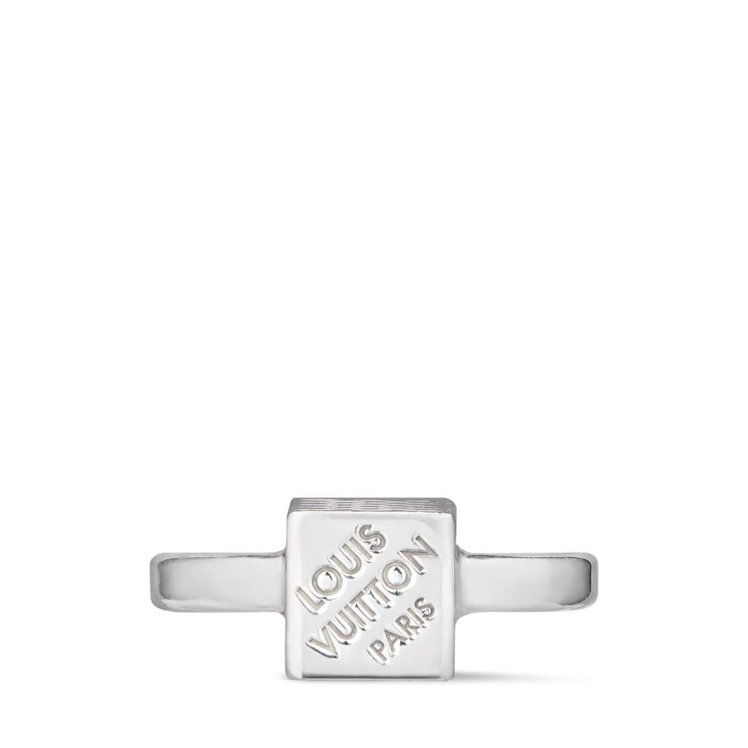 LV Cube Ring Silver S00 - Women - Fashion Jewelry | LOUIS VUITTON ®
